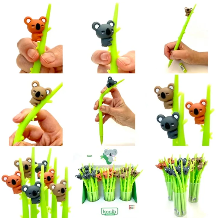 224082 KOALA STICK WIGGLE GEL PEN-23