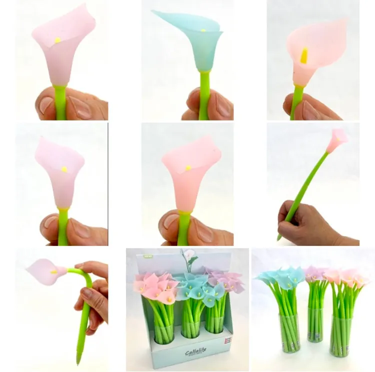 224122 COLOR CHANGING LILY FLOWER GEL PEN-39