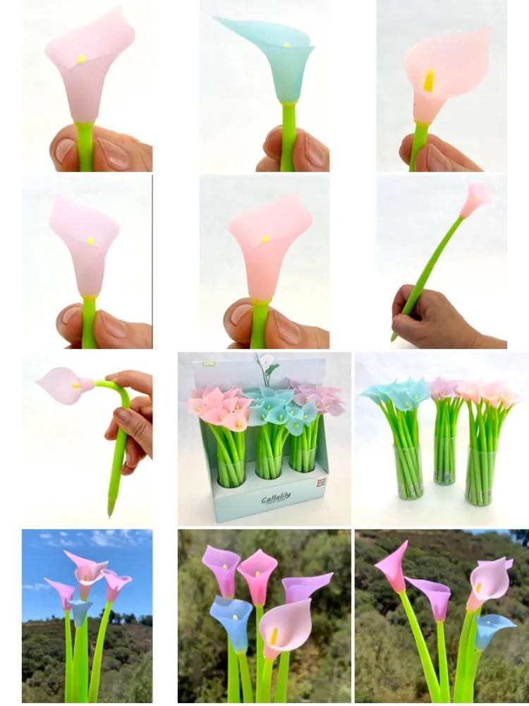 224122 COLOR CHANGING LILY FLOWER GEL PEN-39