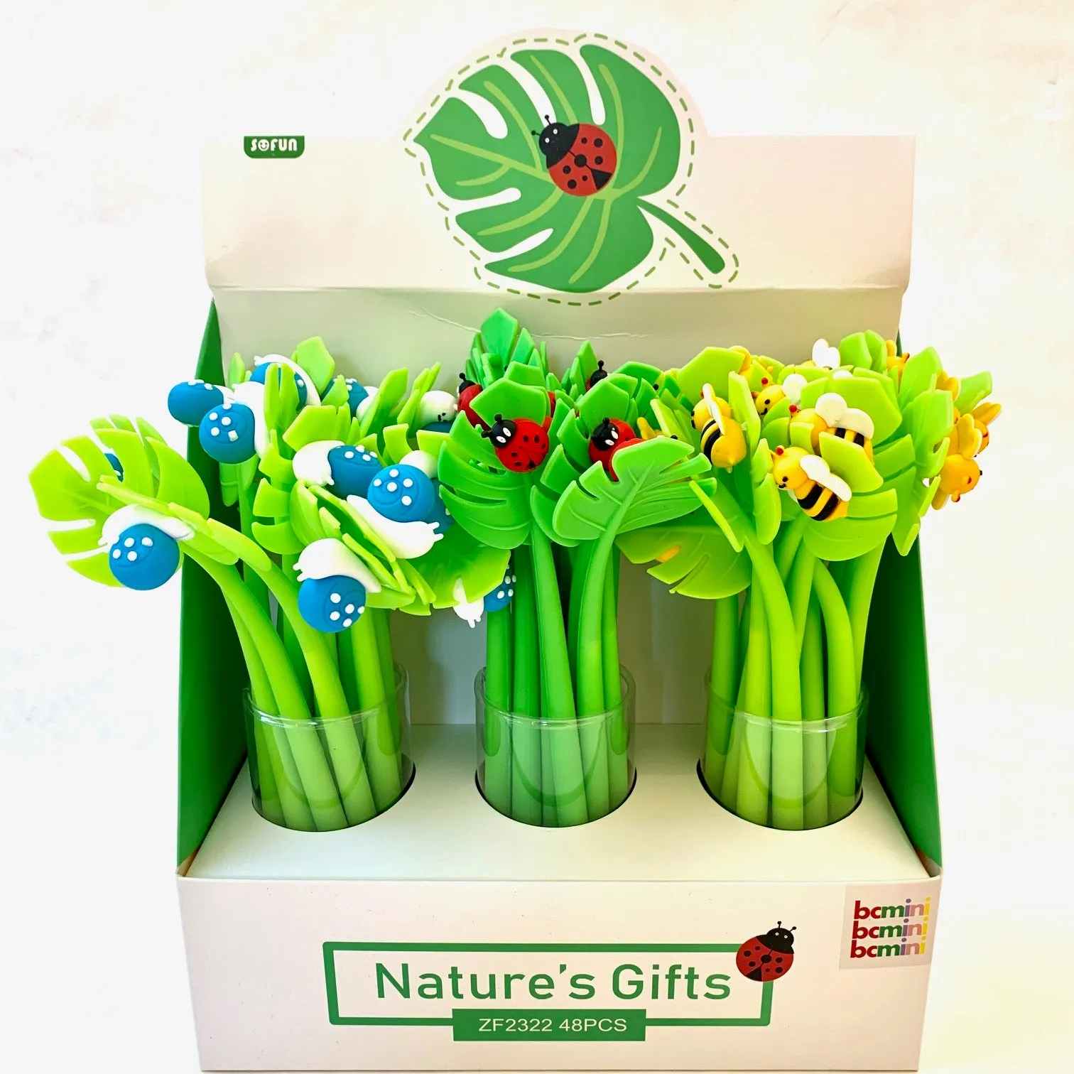 22428 NATURE'S GIFT FLOWER WIGGLE GEL PEN-48