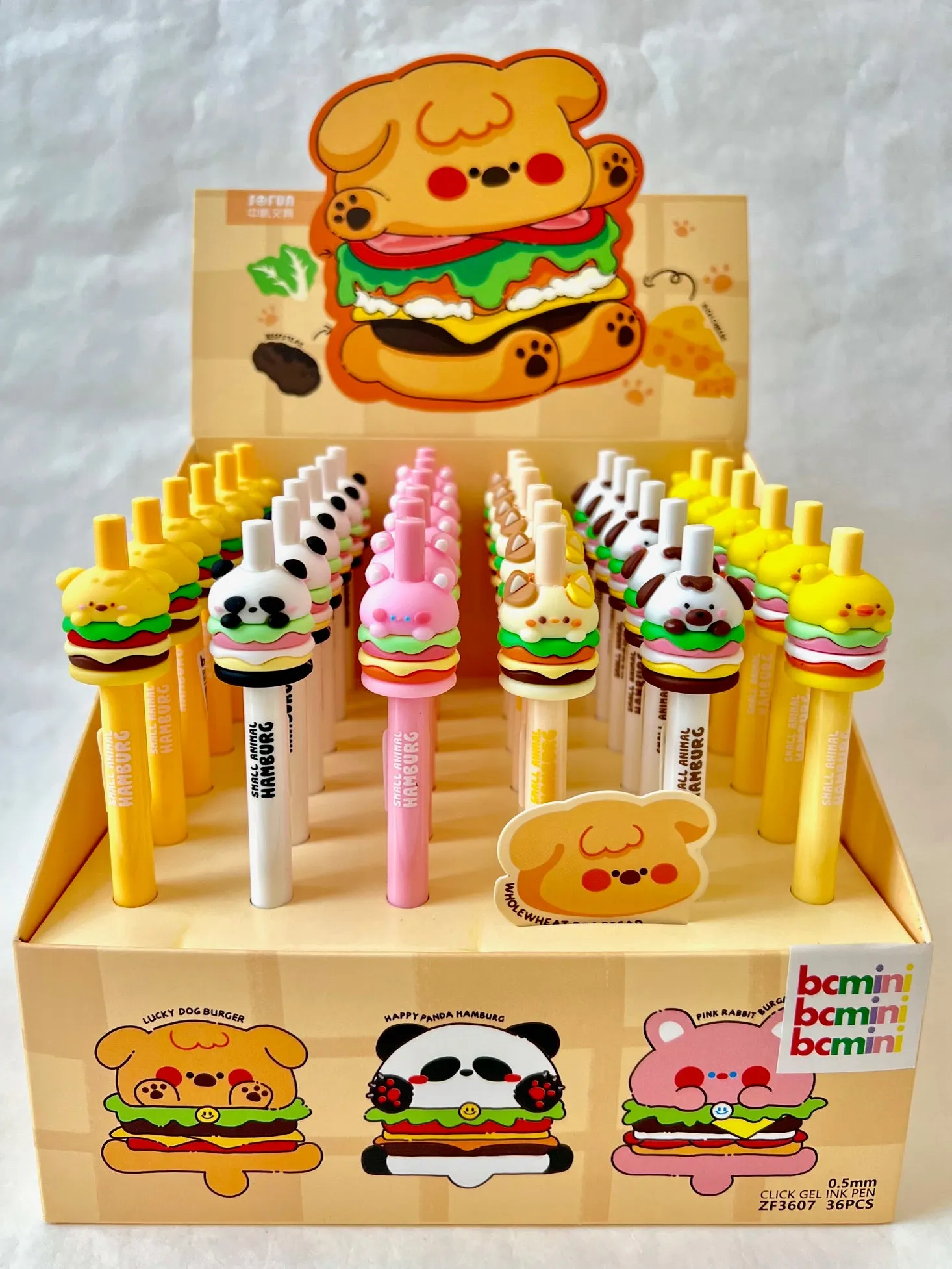 22584 ANIMAL BURGER GEL PEN-36