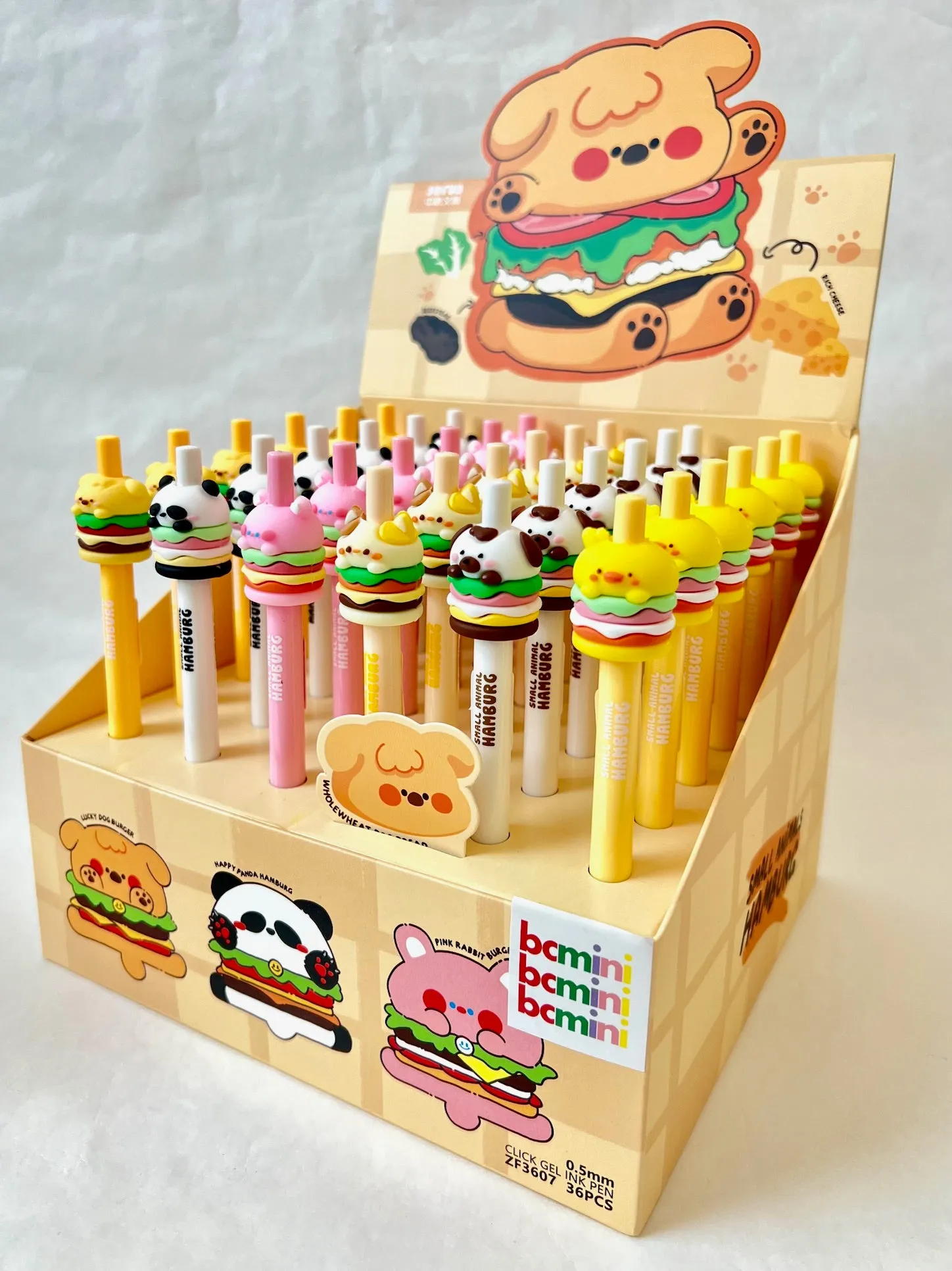 22584 ANIMAL BURGER GEL PEN-36