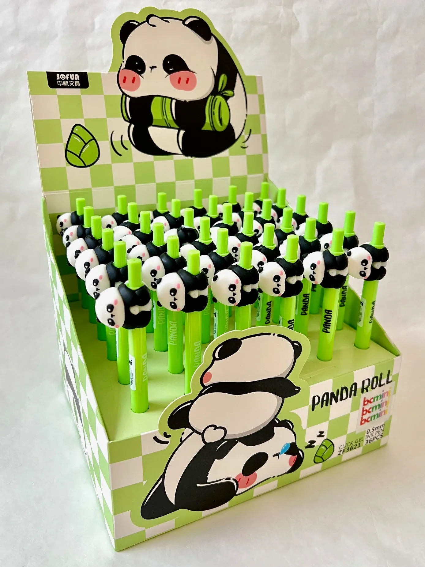 225922 PANDA ROLL GEL PEN-24