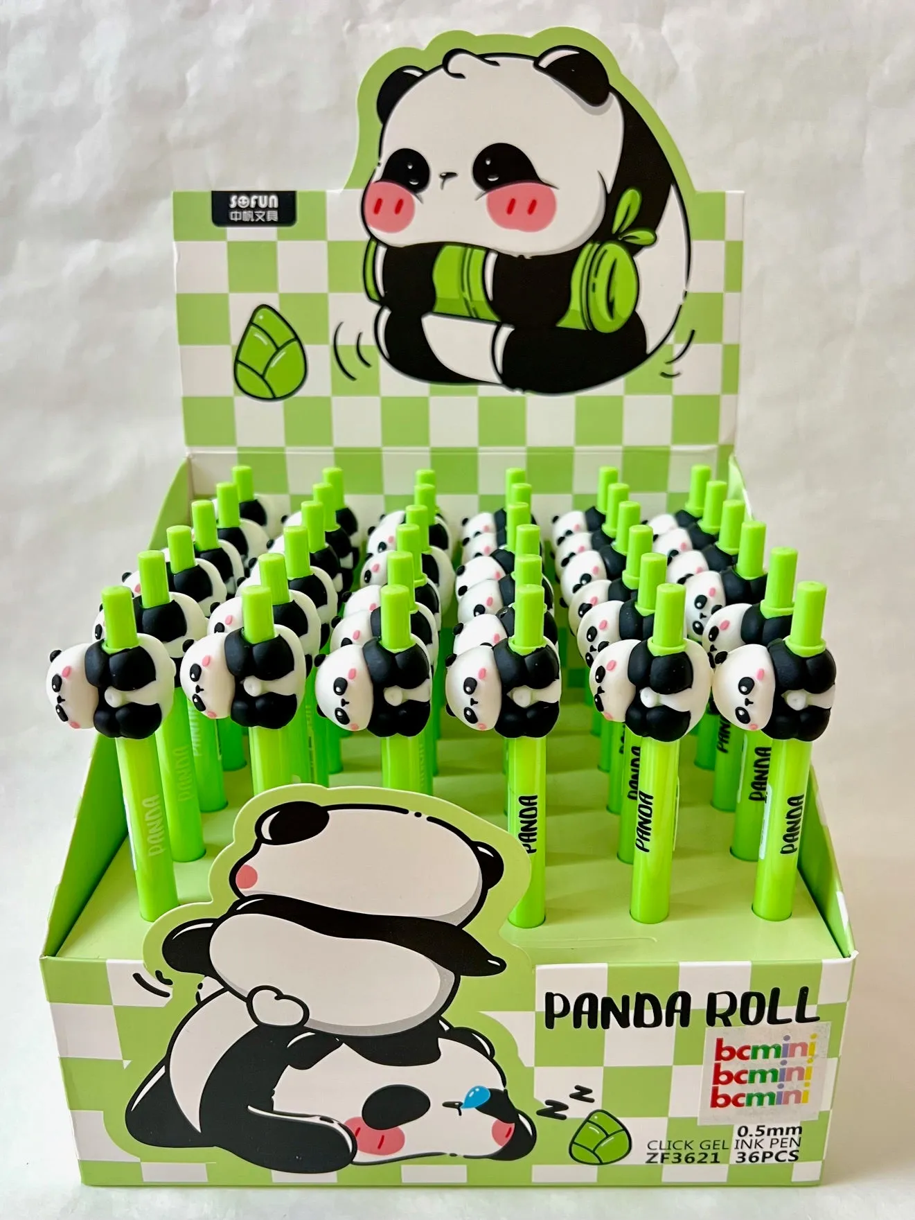 225922 PANDA ROLL GEL PEN-24