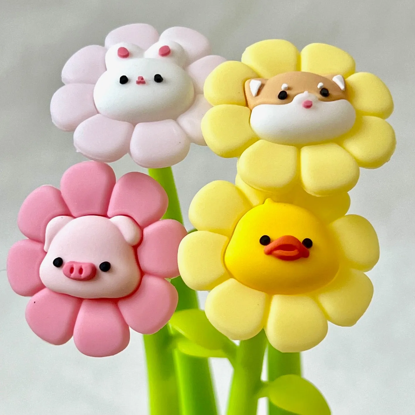 22593 FLOWERING ANIMALS GEL PEN-48