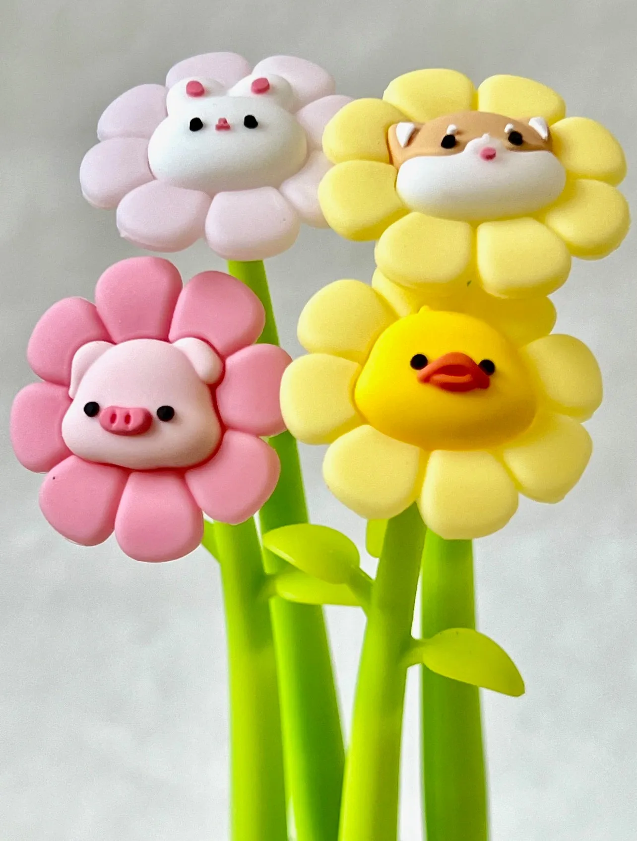 22593 FLOWERING ANIMALS GEL PEN-48