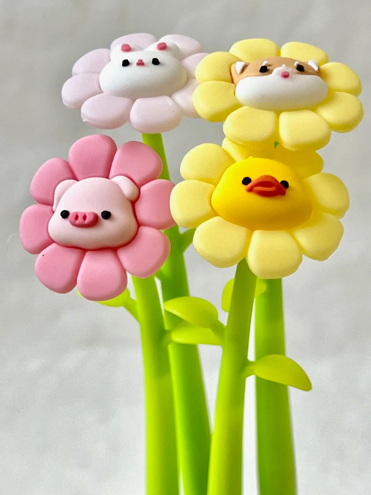 22593 FLOWERING ANIMALS GEL PEN-48