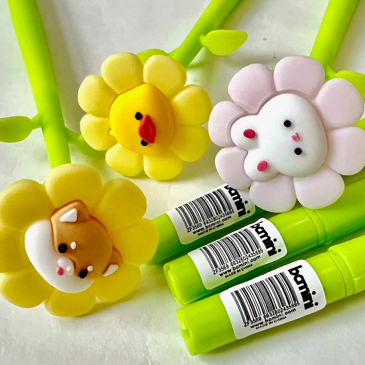 22593 FLOWERING ANIMALS GEL PEN-48