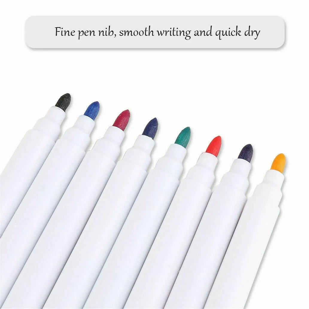 8 Colour Magnetic White Board Markers