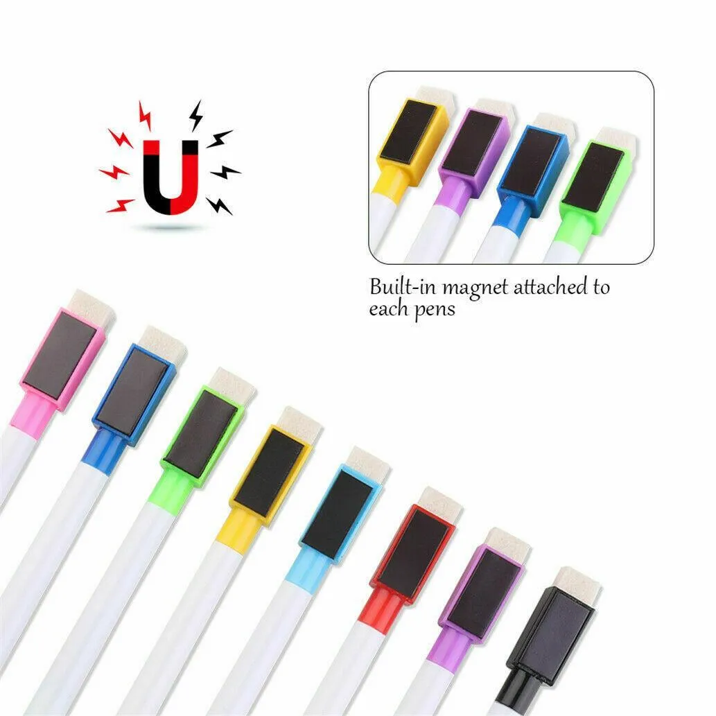 8 Colour Magnetic White Board Markers