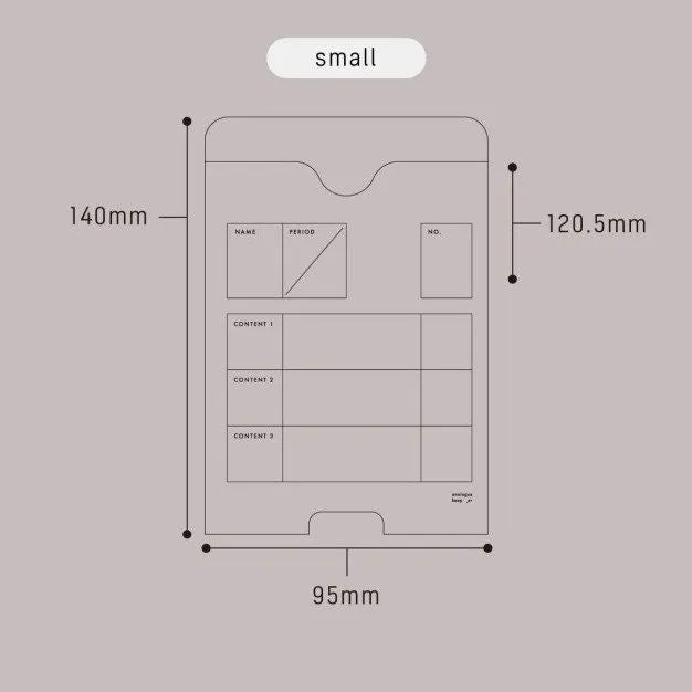 Analogue Keepers SMALL PAPER FILE Note Storage Money Storage Envelope Storage Storage Envelope Letter Storage Paper Storage Receipt Storage