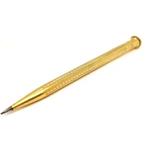 Art Deco 18 Karat Solid Yellow Gold Wahl Eversharp Mechanical Pencil