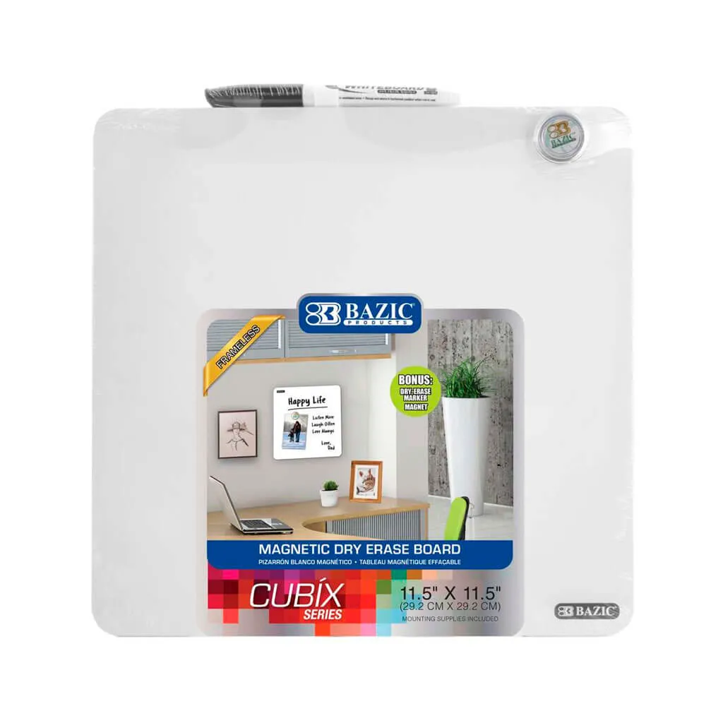 Bazic Cubix Magnetic Dry Erase Tile 11.5in x 11.5in