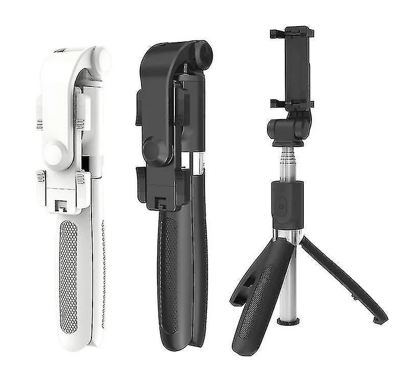 Bluetooth selfie stick remote control multi-function tripod with LED