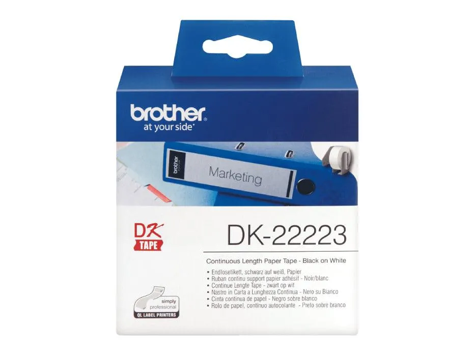 Brother DK-22223 Continuous Label Roll, 50mm x 30.48M