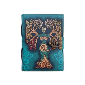 Craft Junky Vintage Leather-Bound Diary Journal with Mother of Earth Print