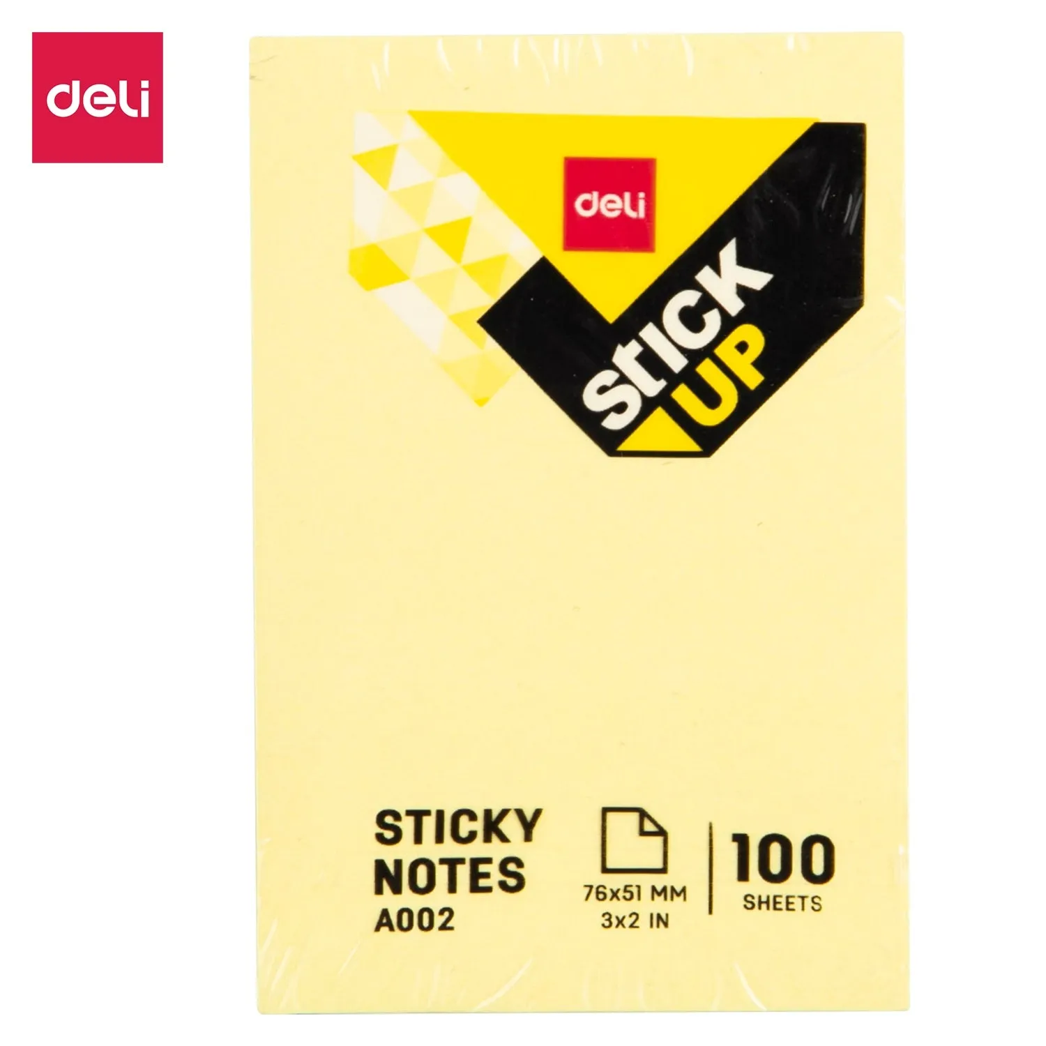 Deli Sticky Notes 76x51mm 3''x2'' Yellow