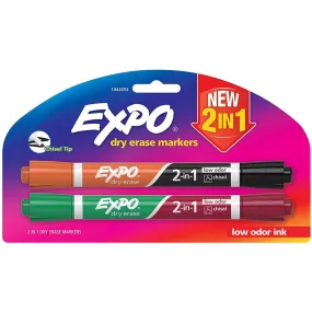 Dual 2-in-1 Dry Erase Markers