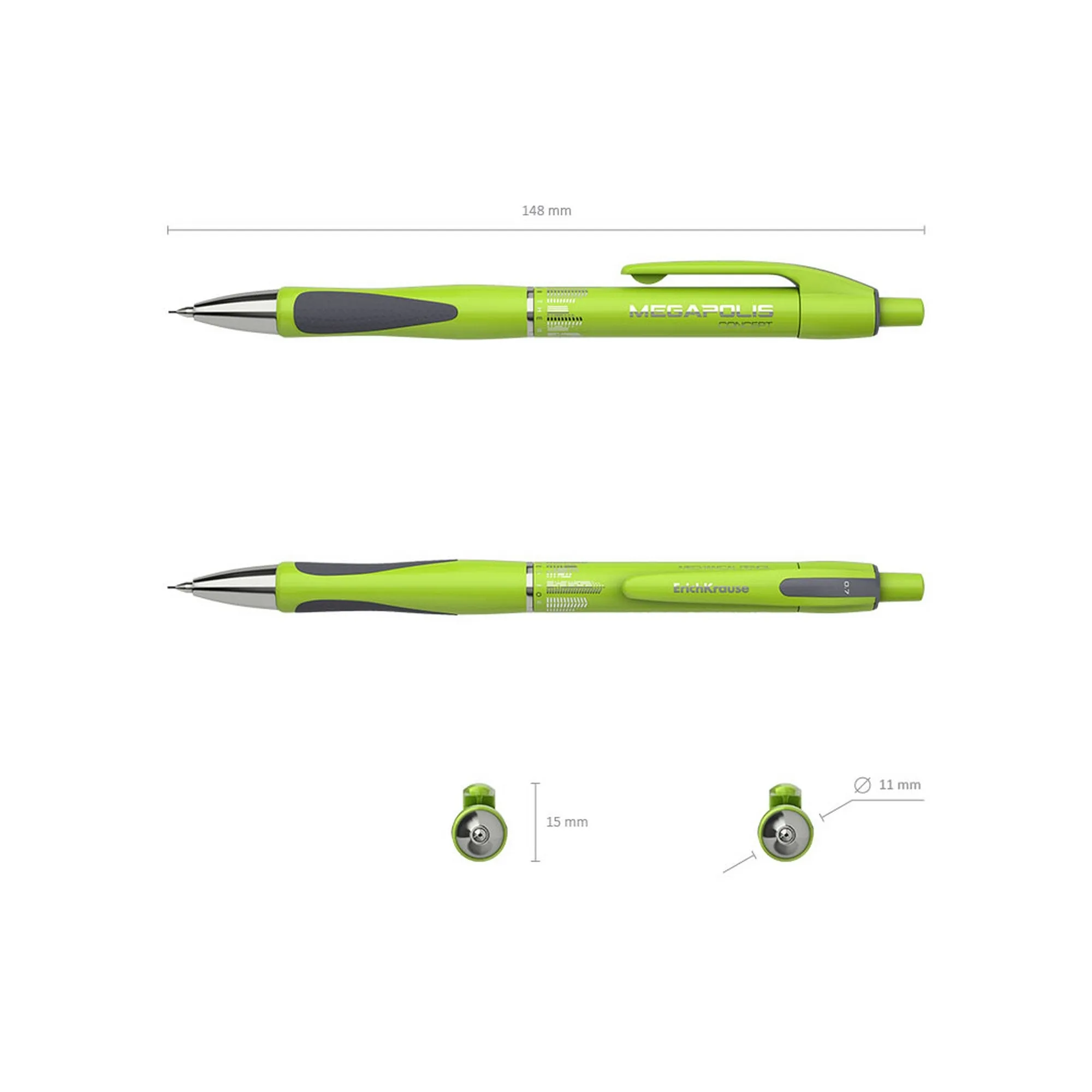 ErichKrause Mechanical pencil MEGAPOLIS Concept 0.7 mm, HB