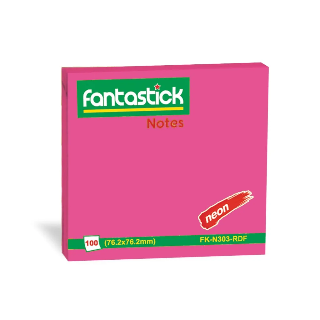 Fantastick Stick Notes 3x3" Pink