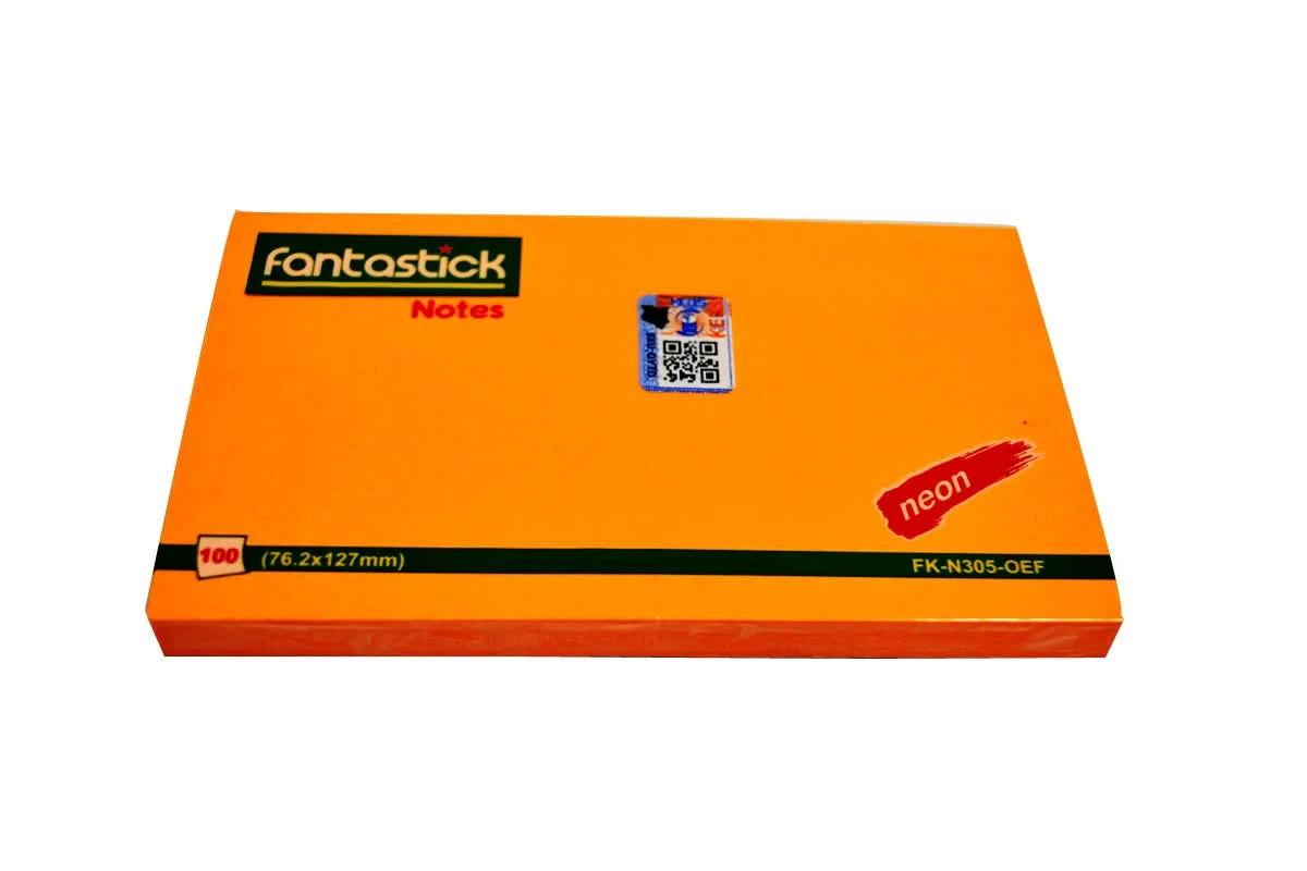 Fantastick Stick Notes 3x5" Fluor. Orange