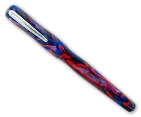 GW Dolcemente Fountain Pen in Red Blue Lavender Resin