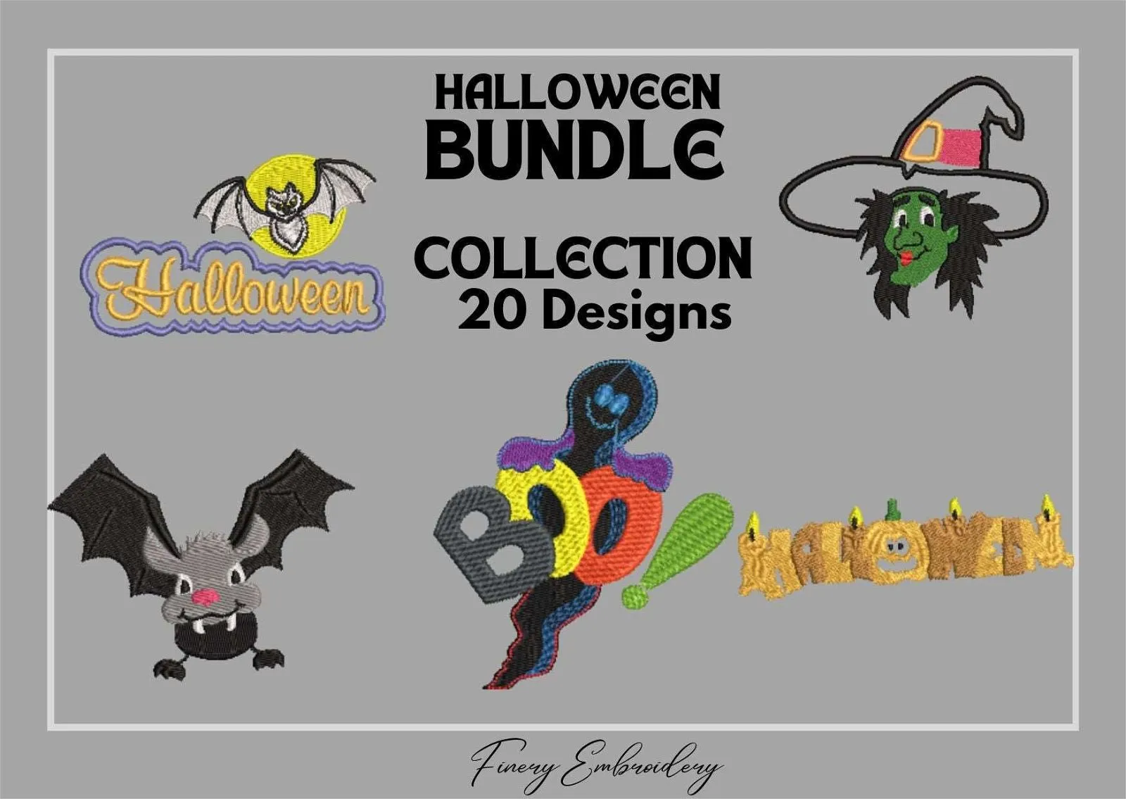 Halloween Bundle 7 - 20 Embroidery Designs