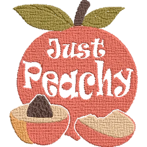 Just-Peachy-Hello-Summer-Vibes - Embroidery Design