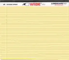 Landscape Format Writing Pad College Ruled 11 X 9-1/2 Canary 40 Sheets/Pad