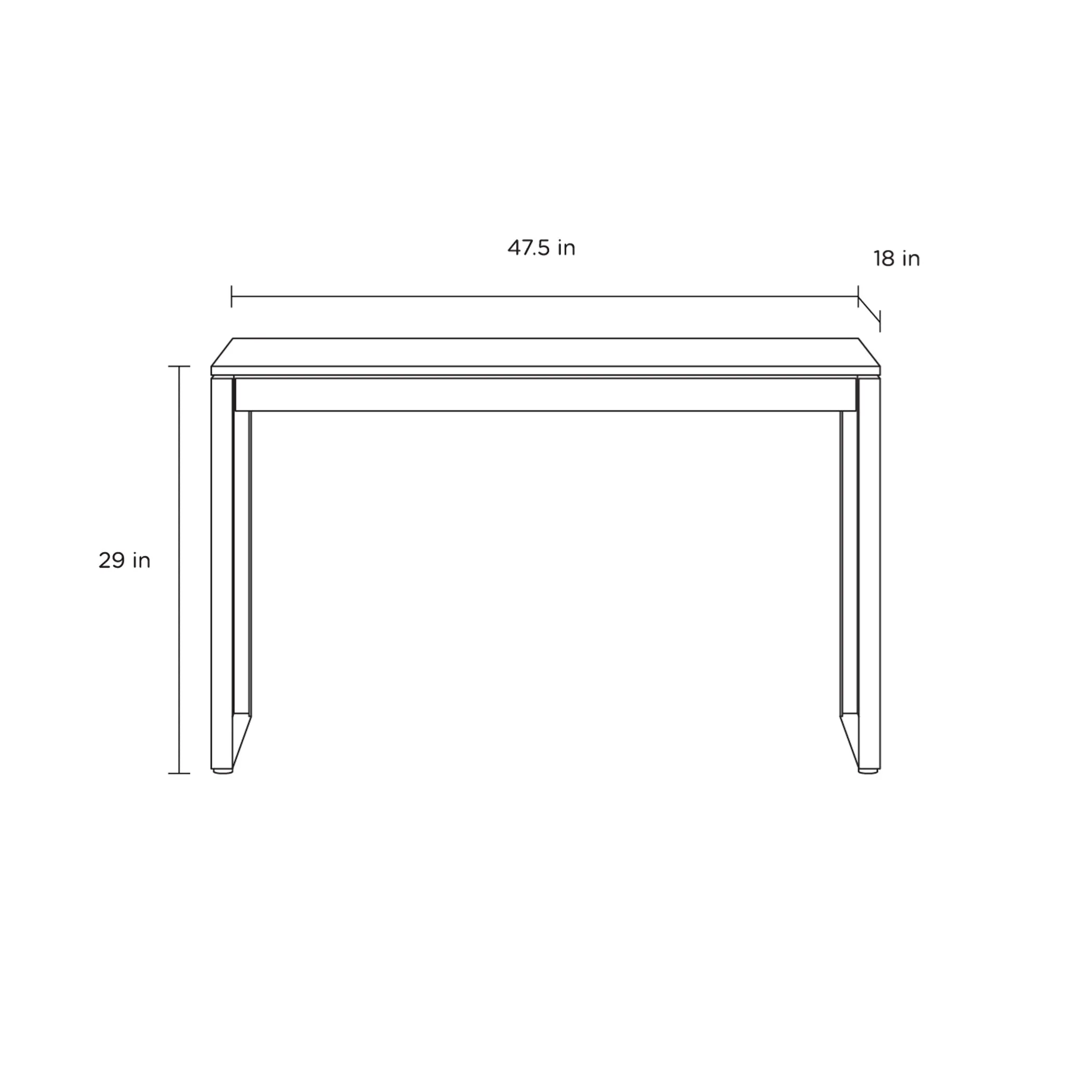 Linea Office Console Desk