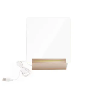 Luminous LED Acrylic Writing Note Board-USB Plugged-in