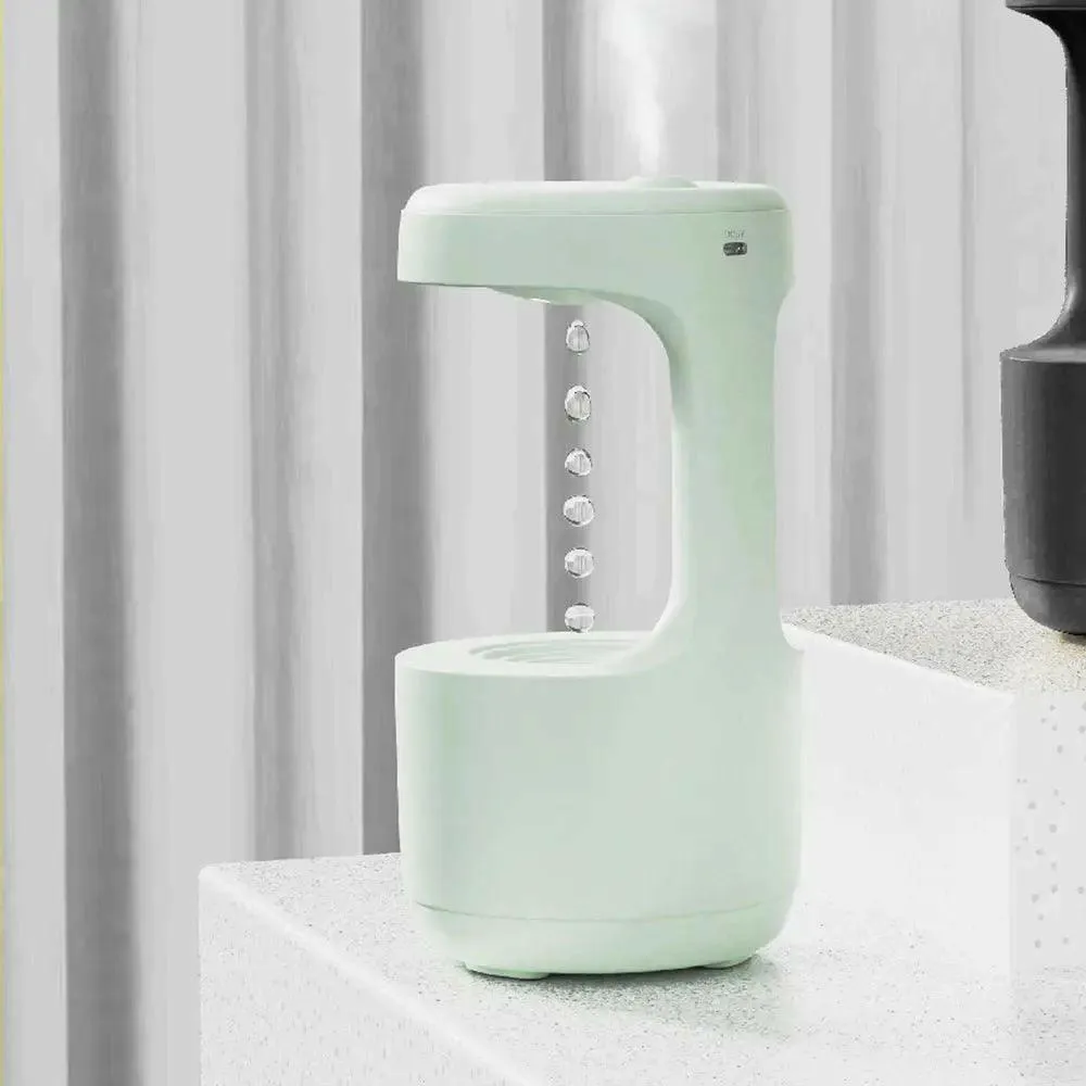 New Anti-Gravity Humidifier With Clock Water Drop Backflow Aroma Diffuser