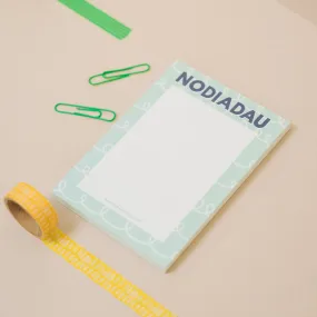 'Nodiadau' note pad A6