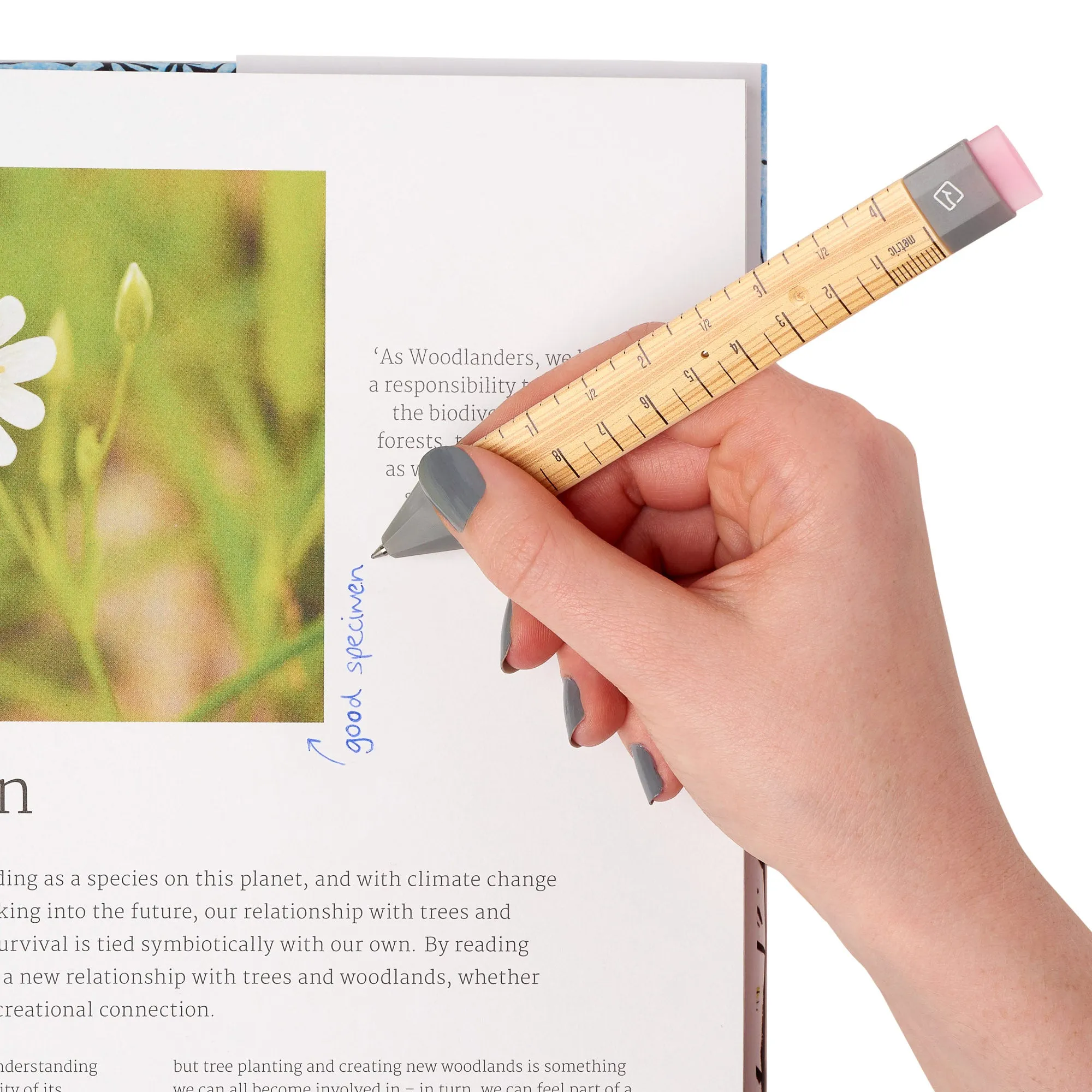 Pen Bookmark 3-in-1 with 2 Ink Refills (Ruler)