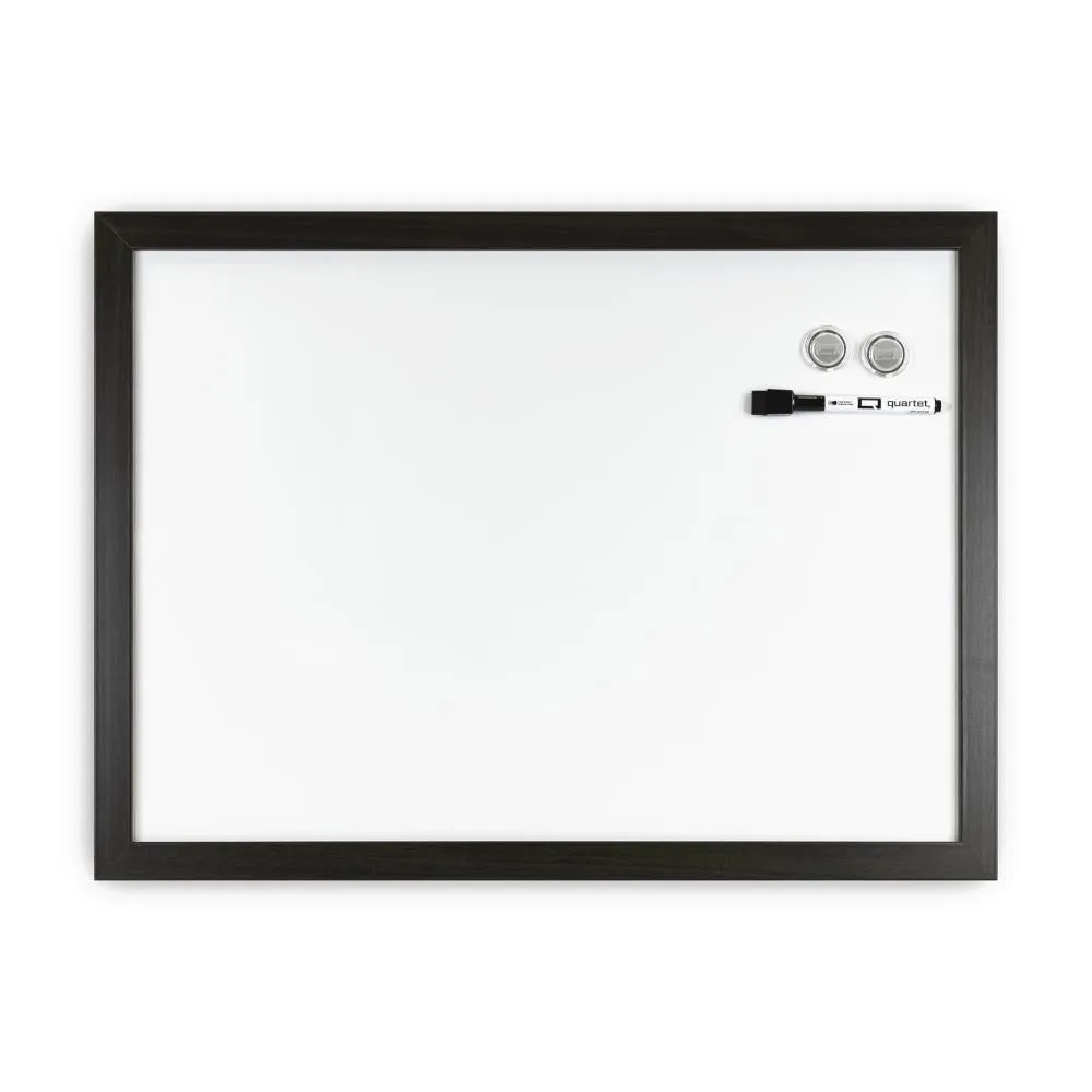 Quartet Magnetic Dry Erase Whiteboard 17" x 23" Black Frame