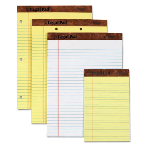 "the Legal Pad" Ruled Pads, Wide-legal Rule, 11.75 X 8.5, Canary, 50 Sheets, Dozen