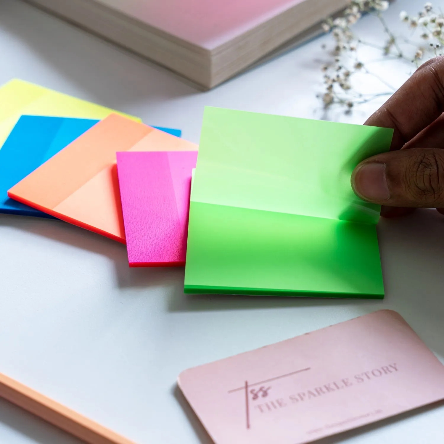 Transparent Sticky Note - Neon